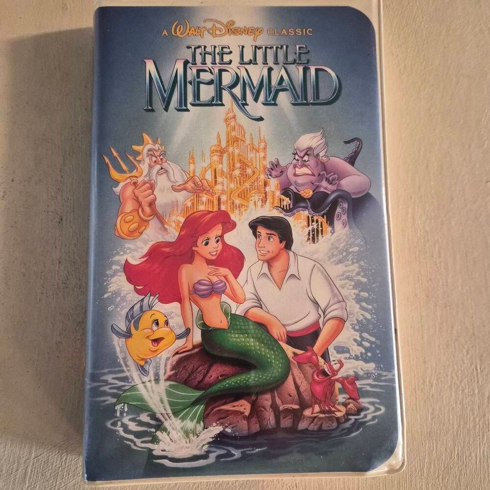 Rare Disney's The Little Mermaid VHS w/ Banned Cover